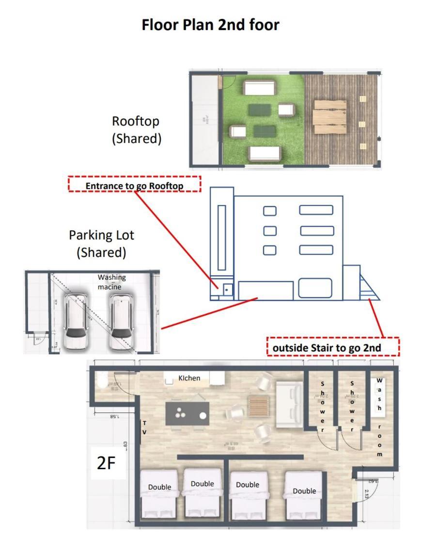 【5/24new Open】浅草徒歩3分/max9名/無料駐車場/渋谷直通 Apartament *