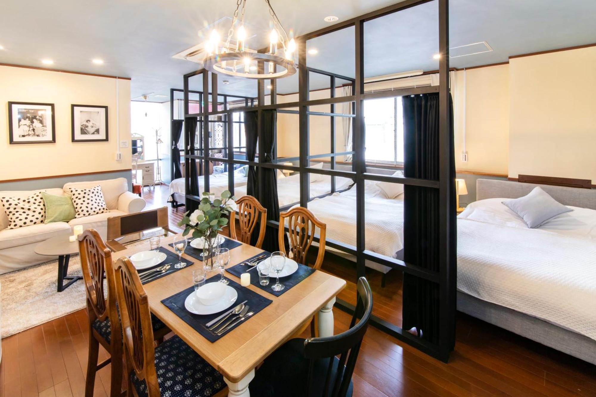 Apartament 【5/24new Open】浅草徒歩3分/max9名/無料駐車場/渋谷直通